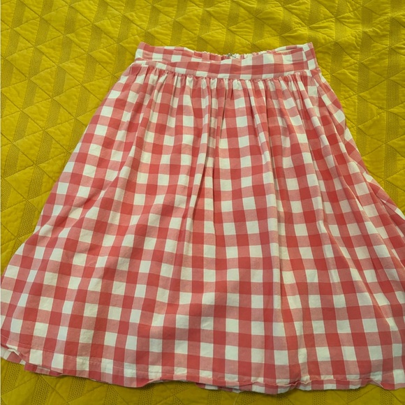 Gingham ModCloth Knee Length Skirt - Picture 2 of 5